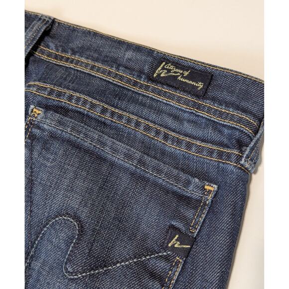 Citizens of Humanity Ingrid Low Waist Flare Jeans Dark Wash Blue Womens 28 Denim - Picture 7 of 7